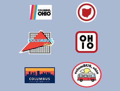 Columbus Sticker Ideas bus cbus columbus ohio sticker pack stickers