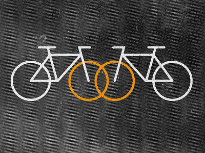 bicycle themed wedding icon