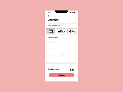 Credit Card Checkout | Daily UI :: 002 002 challenge checkout dailyui iphone mobile product design ui ux