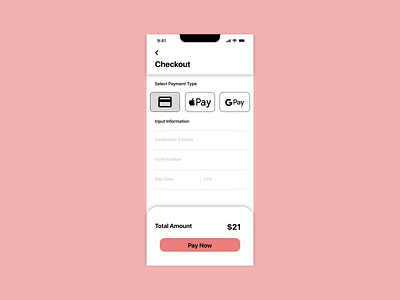 Credit Card Checkout | Daily UI :: 002