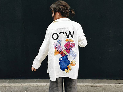 Oscar Wylee — Customised Jacket art customised illustration jacket oscar wylee paint painting