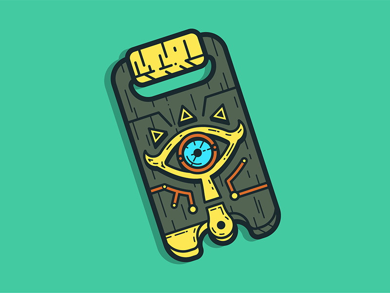 Sheikah Slate video game lapel pin nintendo link sheikah breath of the wild legend of zelda zelda