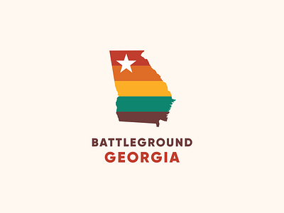 Battleground Georgia Logo election georgia graphic design logo design vote