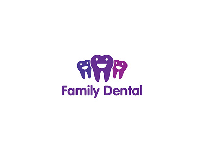 Family Dental Logo dental dentist family graphic design health logo design smiles teeth