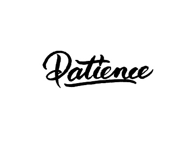 Patience typography write