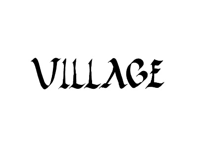 Village typography write