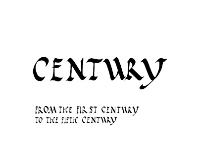 Century typography write