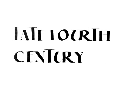 Late Fourth Century typography write