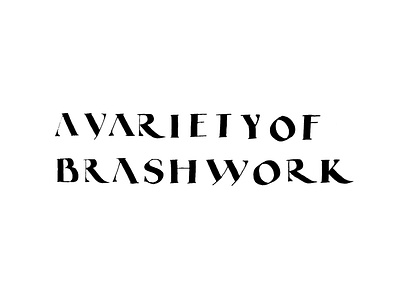 A Variety Of Brushwark