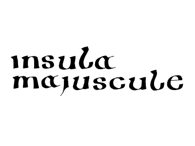 Insular Majuscule typography write