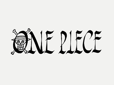 One Piece typography write
