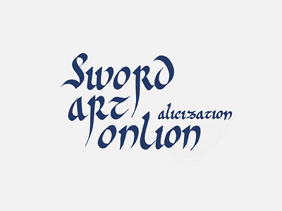 10 Sword Art Online typography write