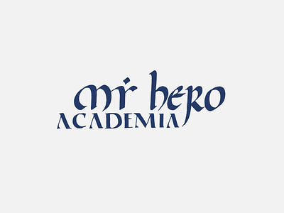 12 My Hero Academia typography write