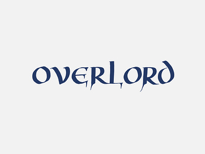 13 Overlord typography write