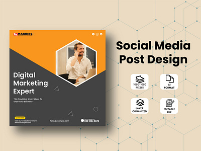 Digital Marketing Social Media Post Design branding design graphic design illustration logo post design social social media post design