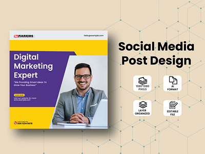 Digital Marketing Social Media Post Design branding design graphic design illustration logo post design social social media post design