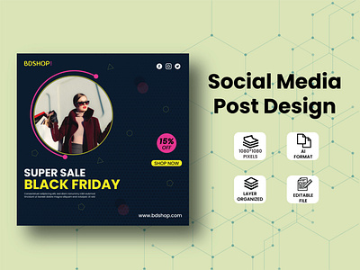 Fashion Social Media Post Design branding design graphic design illustration logo post design social social media post design