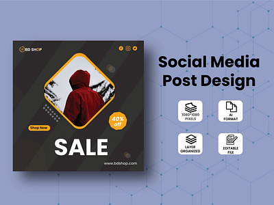 Fashion Social Media Post Design branding design graphic design illustration post design social social media post design