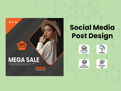 Fashion Social Media Post Design branding design graphic design illustration post design social social media post design