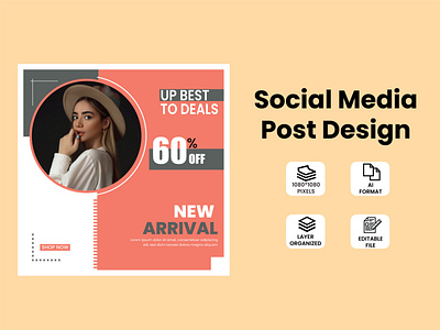 Fashion Social Media Post Design branding design graphic design illustration post design social social media post design