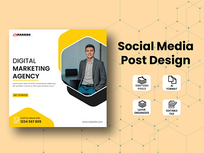 Digital Marketing Social Media Post Design branding design graphic design illustration logo post design social social media post design