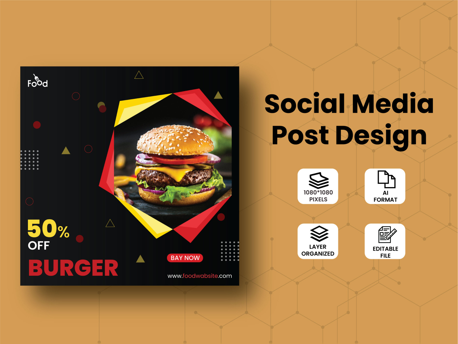 Food Social Media Post Design by Rahim Huseen Rabbi on Dribbble