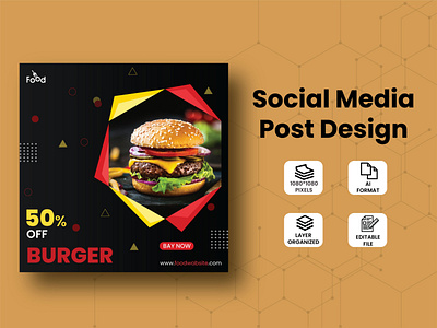 Food Social Media Post Design branding design food food design graphic design illustration post design social media post design