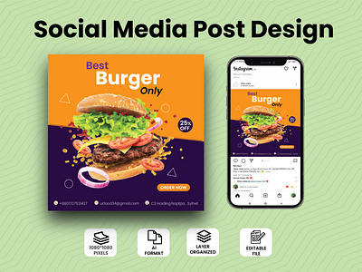 Food Social Media Post Design