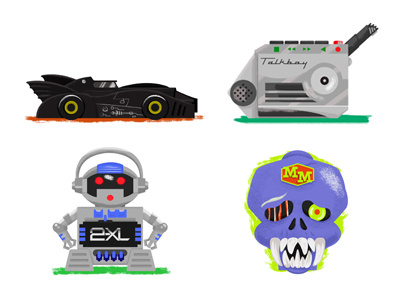 Wishmast List Week 1 2xl 90s batman batmobile christmas illustration mighty max retro talkboy throwback toys