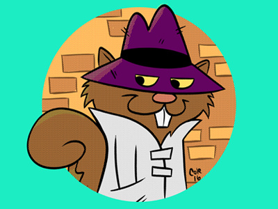 Secret Squirrel cartoons hanna barbera illustration saturday secret squirrel