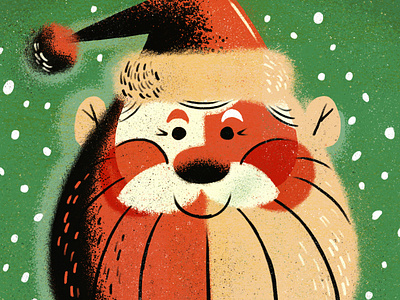 Santa Experiment 3/25 christmas illustration ipad pro retro santa santa claus