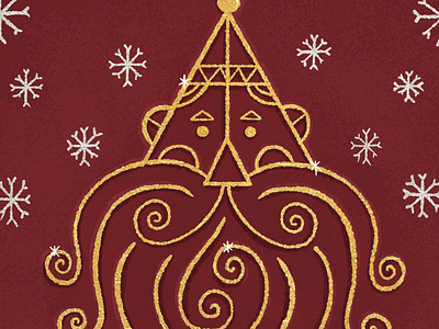 Santa Experiment 4/25 christmas illustration ipadpro retro santa santa claus