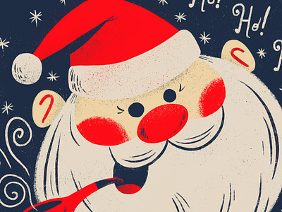 Santa Experiment 5/25 illustration ipad pro retro santa santa claus