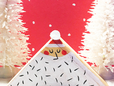 Santa Experiment 8/25 christmas illustration ipadpro retro santa