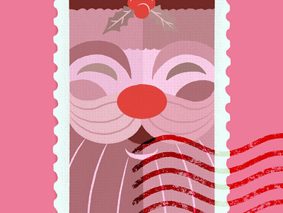 Santa Stamp christmas illustration ipad pro procreate santa santa claus santaclaus stamp