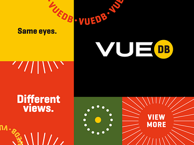 VUEdb Visual Identity Proposal branding graphic design