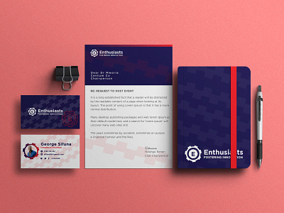 A logo design for an innovation club called Enthusiasts