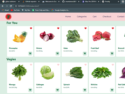 Freshly - An ecommerce grocery shop application on the web UIUX by ...