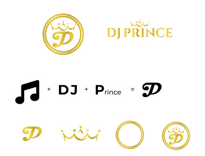 A logo and Brand Design for DJ - DJ Prince app icon branding design dj graphic design logo music