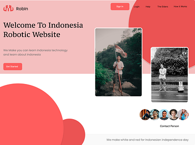 RobIn (Robotic Indonesia) design figma graphic design simple ui ux