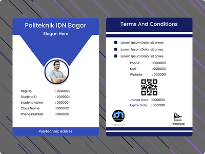 Student Card IDN design figma mobile simple ui ux