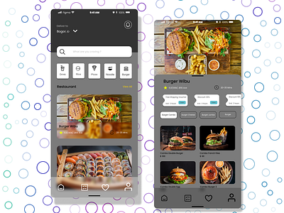 Classic Food Ordering App app apps design figma foods graphic design mobile simple ui ux