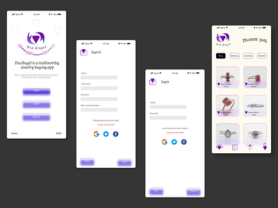 DiaAngel Apps design figma graphic design illustration logo mobile simple ui ux