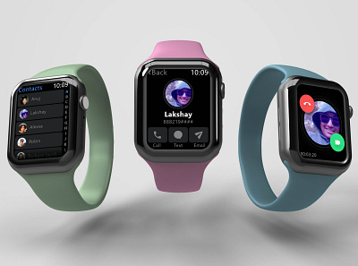 Apple smart watch UI apple smart watch color theory typograohy user interface