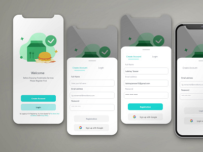 iPhone Create account page UI by Lakshay Tanwer on Dribbble