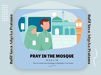 PRAY IN THE MOSQUE graphic design