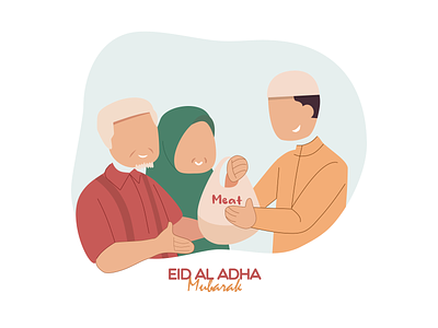 Flat Illustration animation design eid eid al adha figma flat flat illustration graphic design illustration muslim muslim flat illustration vector