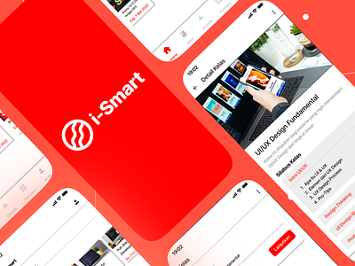 i-Smart - LMS Mobile Apps UI/UX app design portofolio ui ux