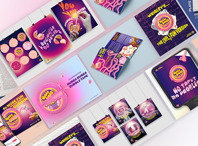 Reimagined Wrigley's Hubba Bubba Posters brand identity branding design graphic design visual branding