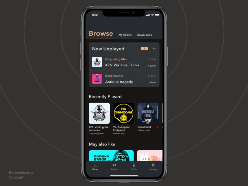 Podcast App Concept